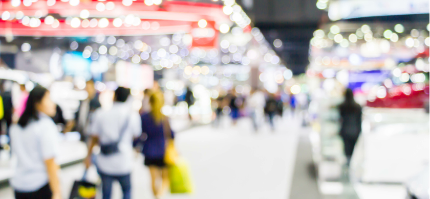 Attendees at a Las Vegas Trade Show